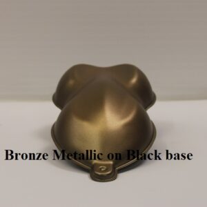 bronze metallic over black